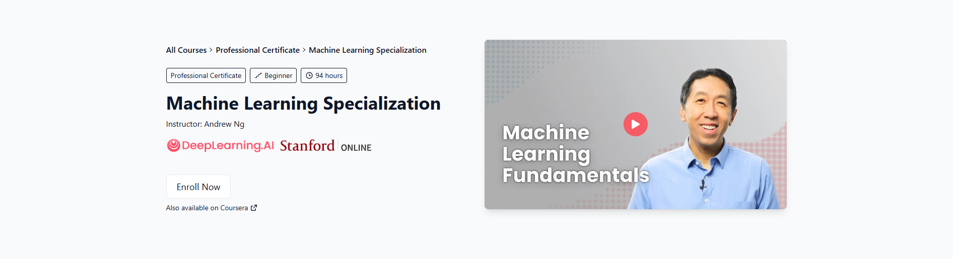 Certification Machine Learning