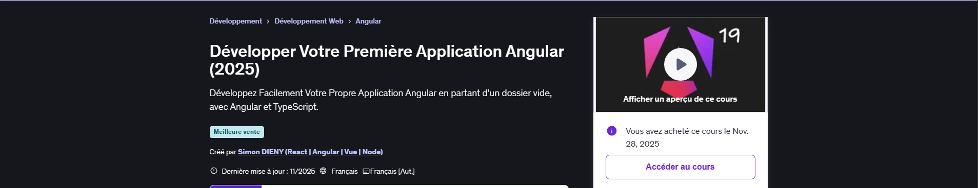 Certification AngularJS